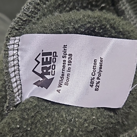 REI Co-op Patch Crew Neck Sweatshirt in Dark Green Kids Size Large - Picture 5 of 6